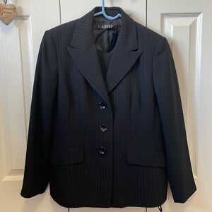 FULL PIN STRIPED KASPER SUIT